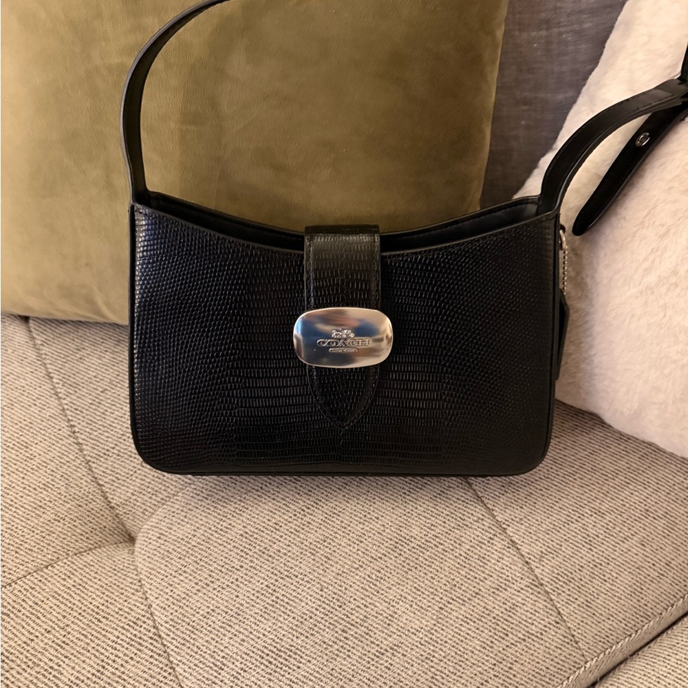 Coach Eliza Black Shoulder Bag